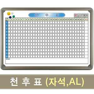 [실용칠판] 천후표(자석,알루미늄) 500X700mm칠판닷컴